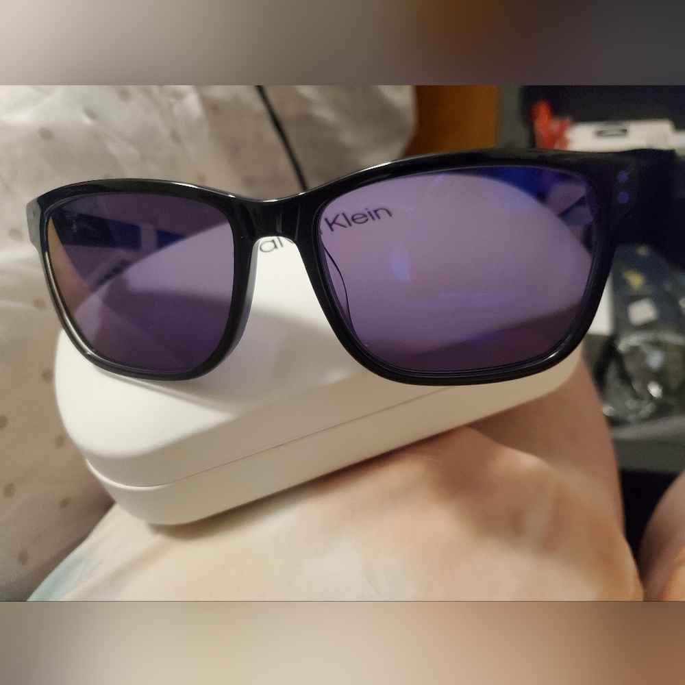 Calvin Klein Blue and Black Sunglasses